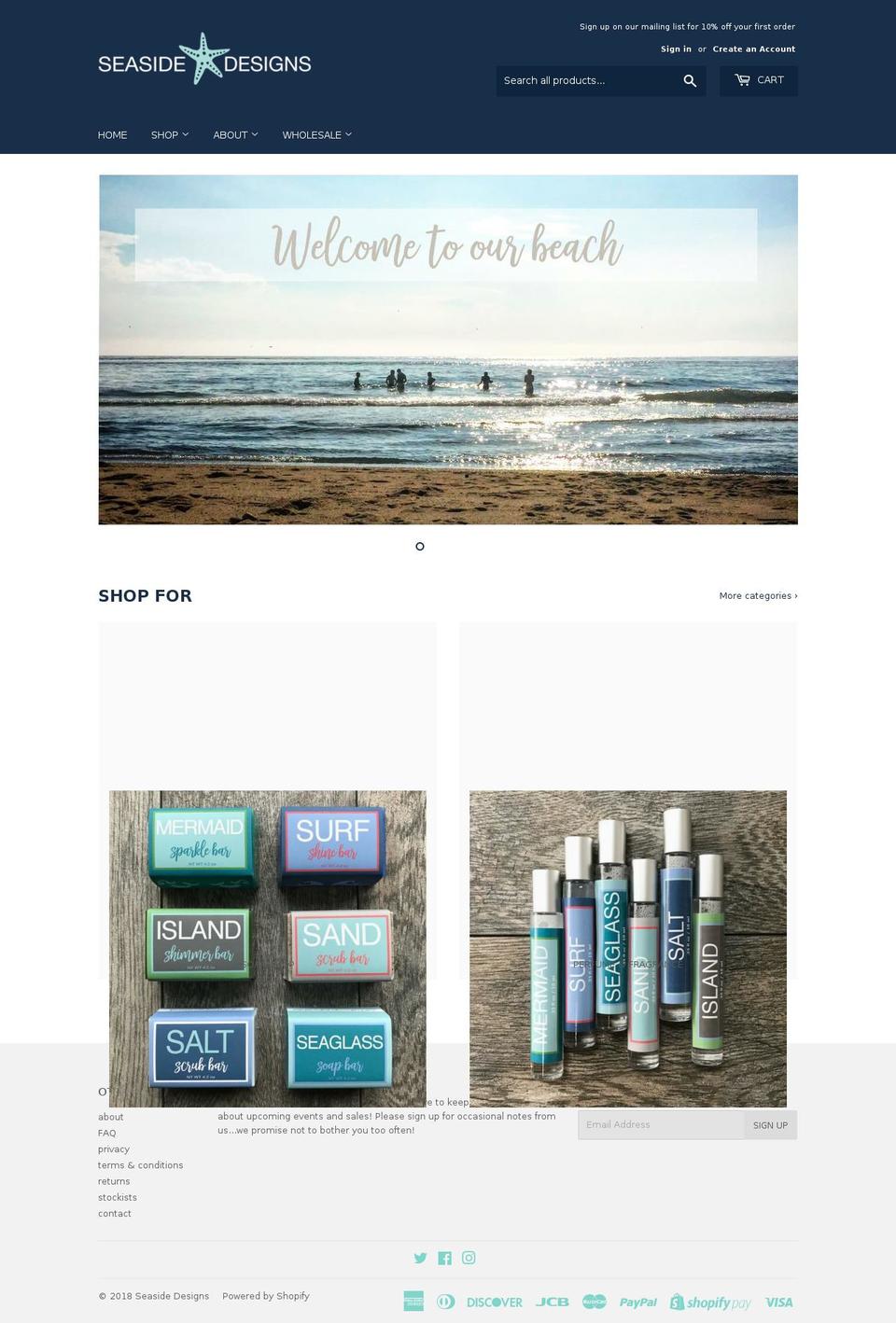 thatseasidelife.com — Shopify storefront screenshot
