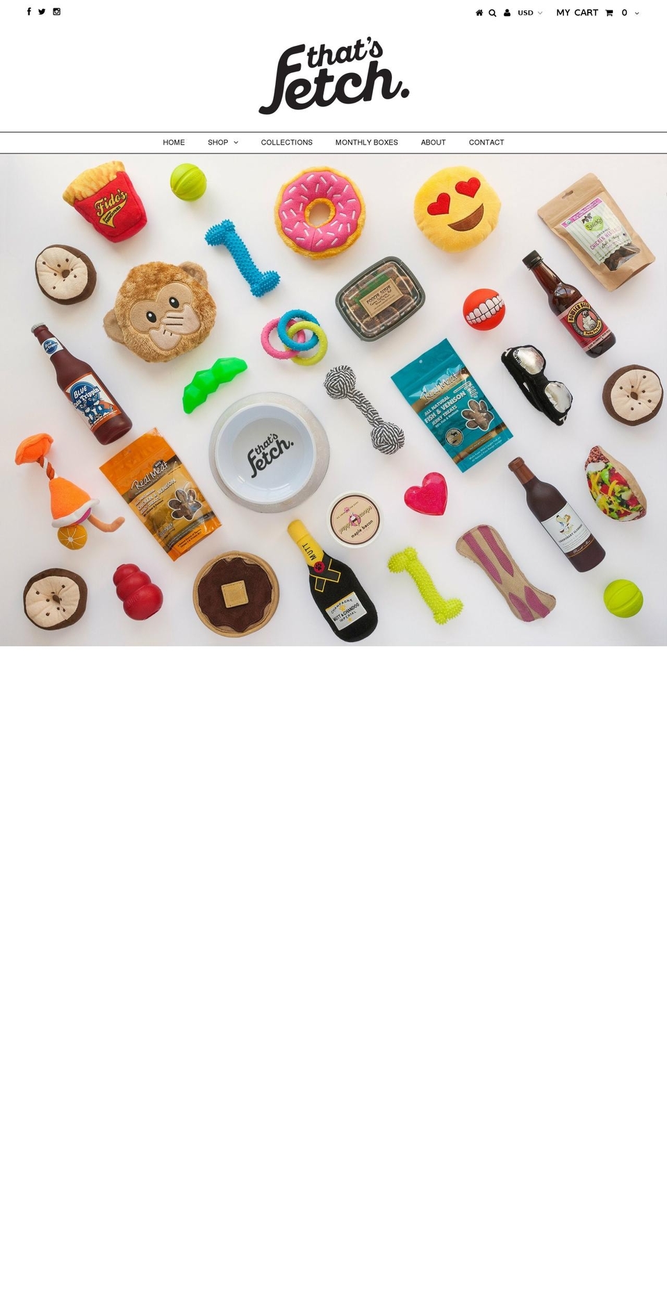 thatsfetch.com — Shopify storefront screenshot