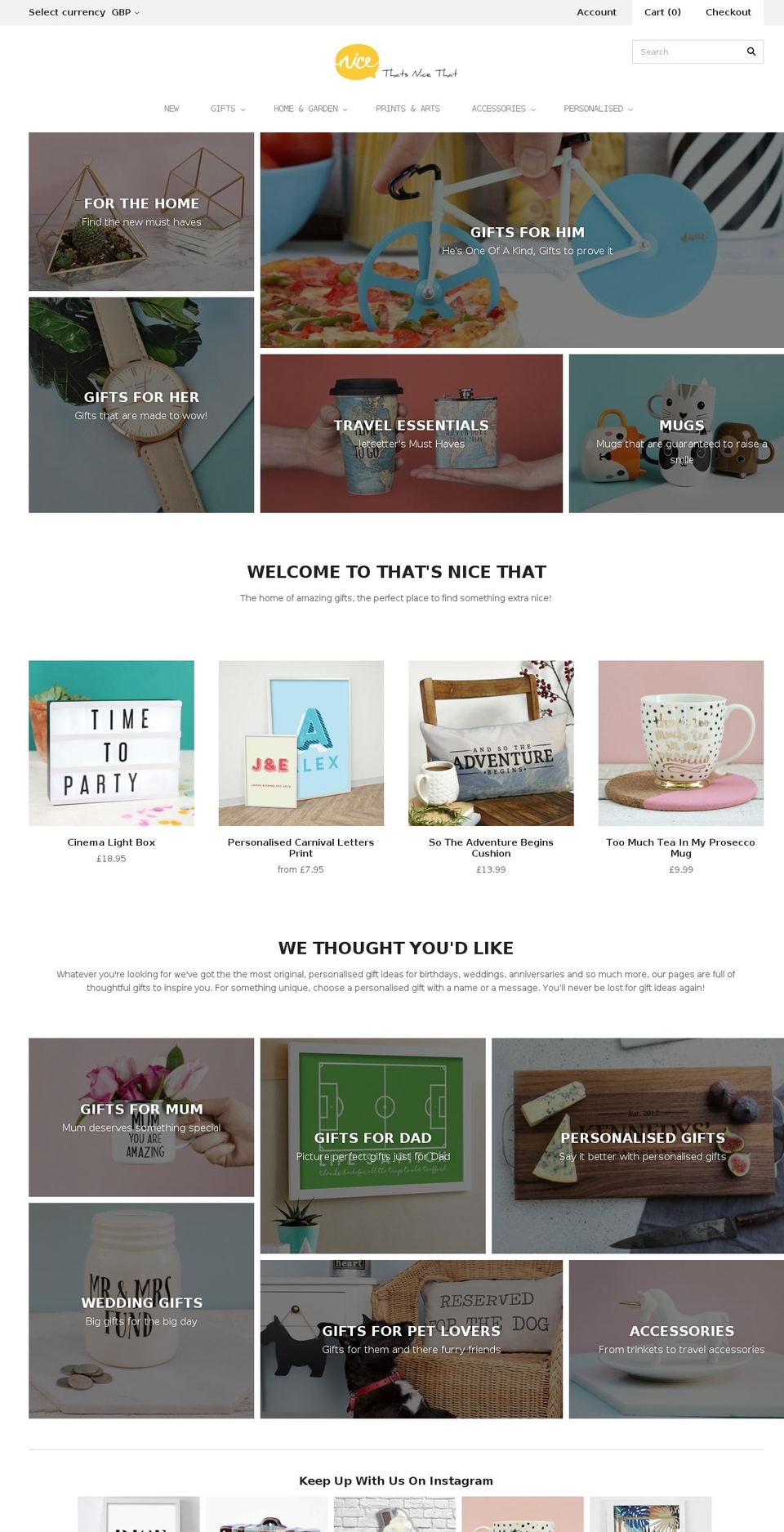 SUMMER SALE Shopify theme site example thatsnicethat.com