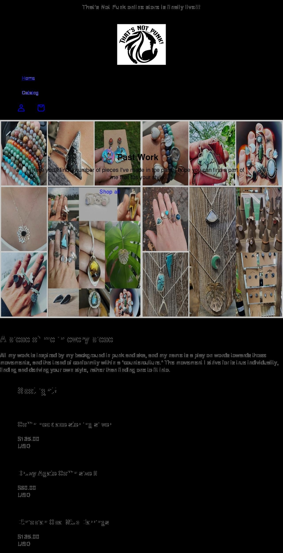 thatsnotpunk.com shopify website screenshot