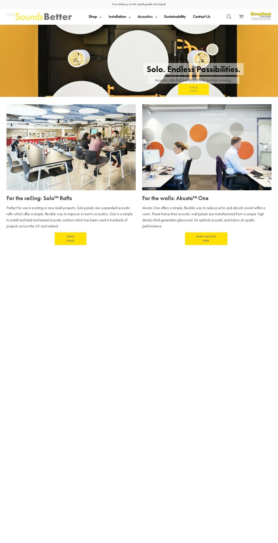 thatsoundsbetter.com — Shopify storefront screenshot
