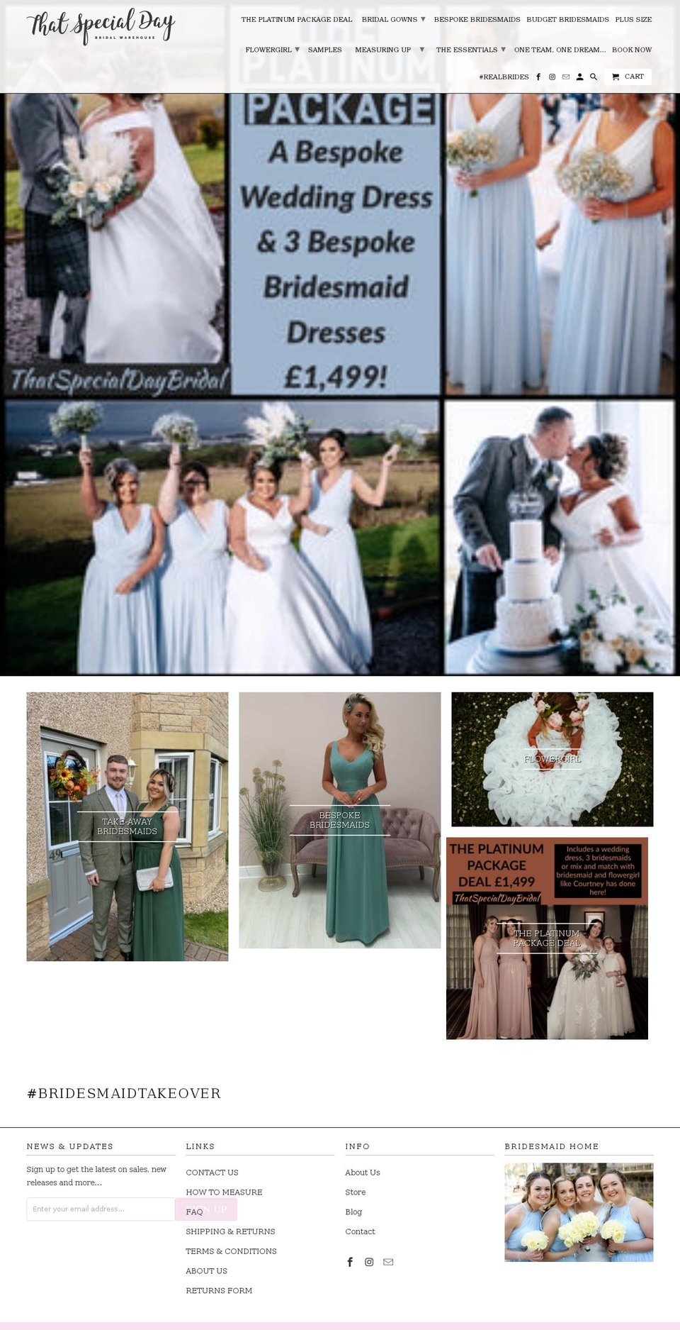 thatspecialdaybridal.co.uk shopify website screenshot