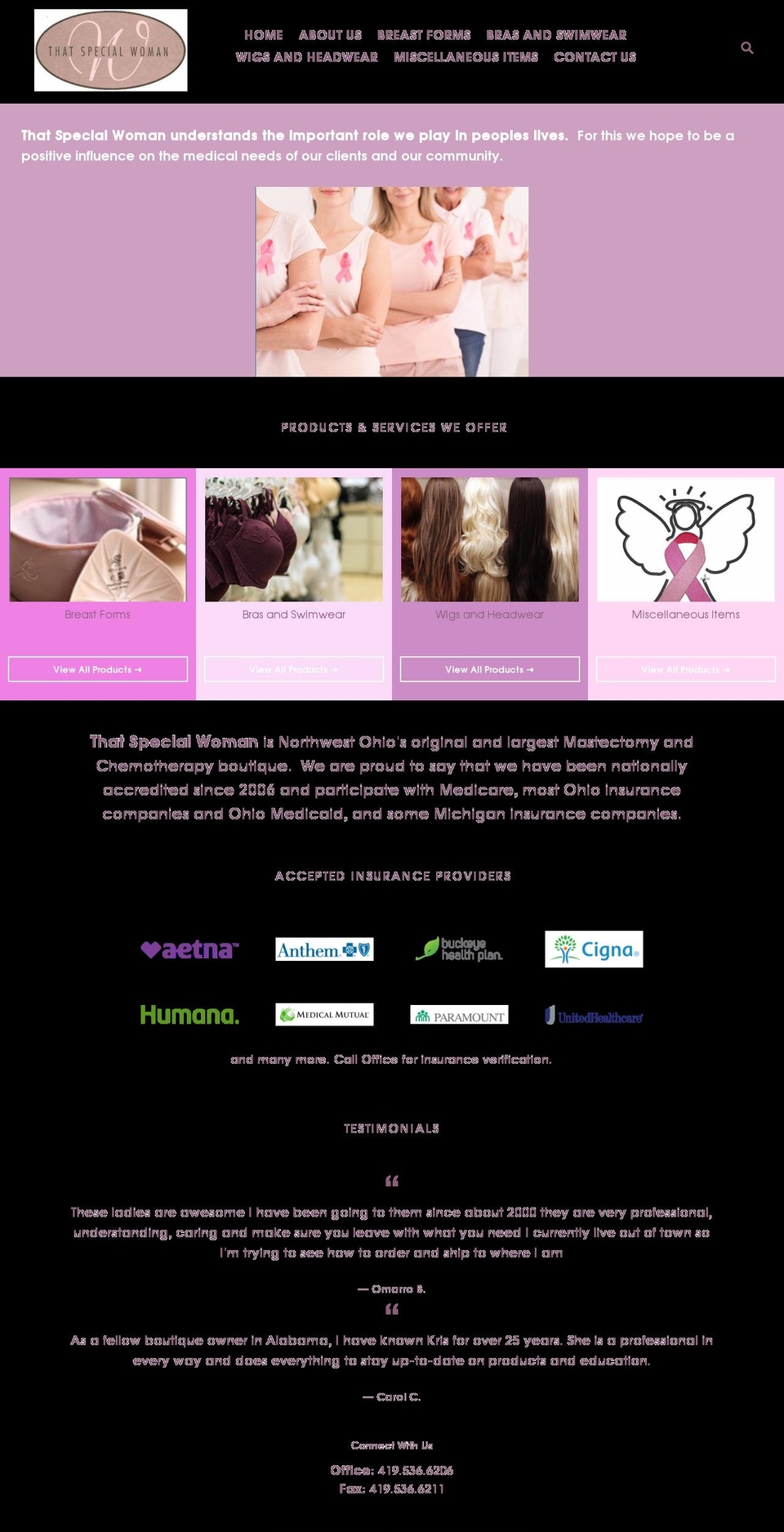 thatspecialwomanmedical.com shopify website screenshot