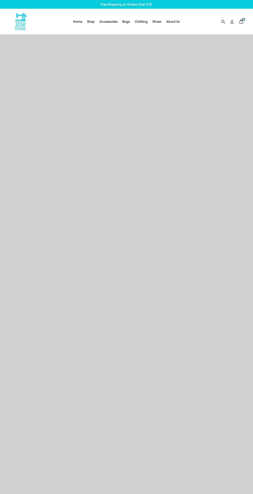 thatssewkajun.com — Shopify storefront screenshot