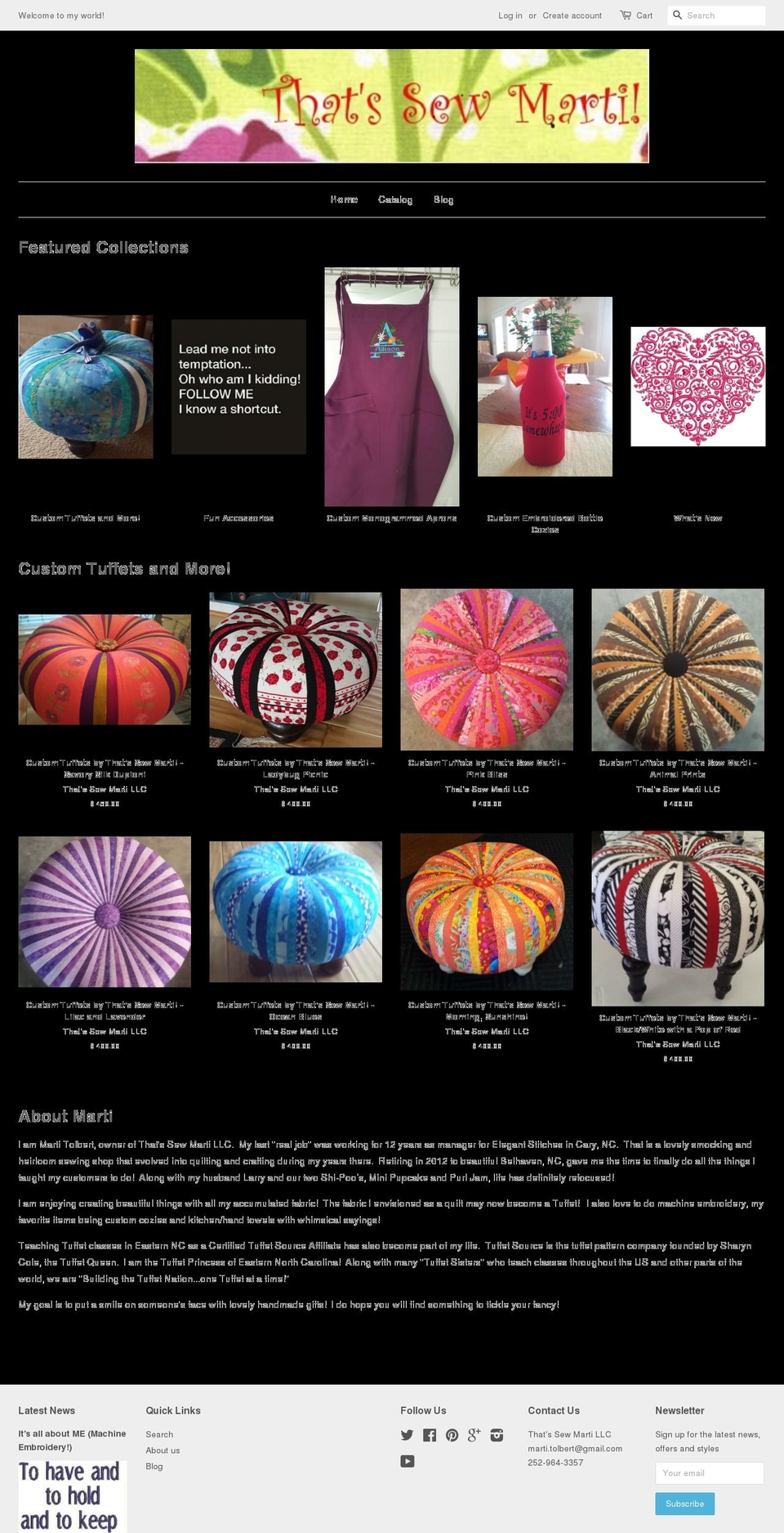 thatssewmarti.com — Shopify storefront screenshot