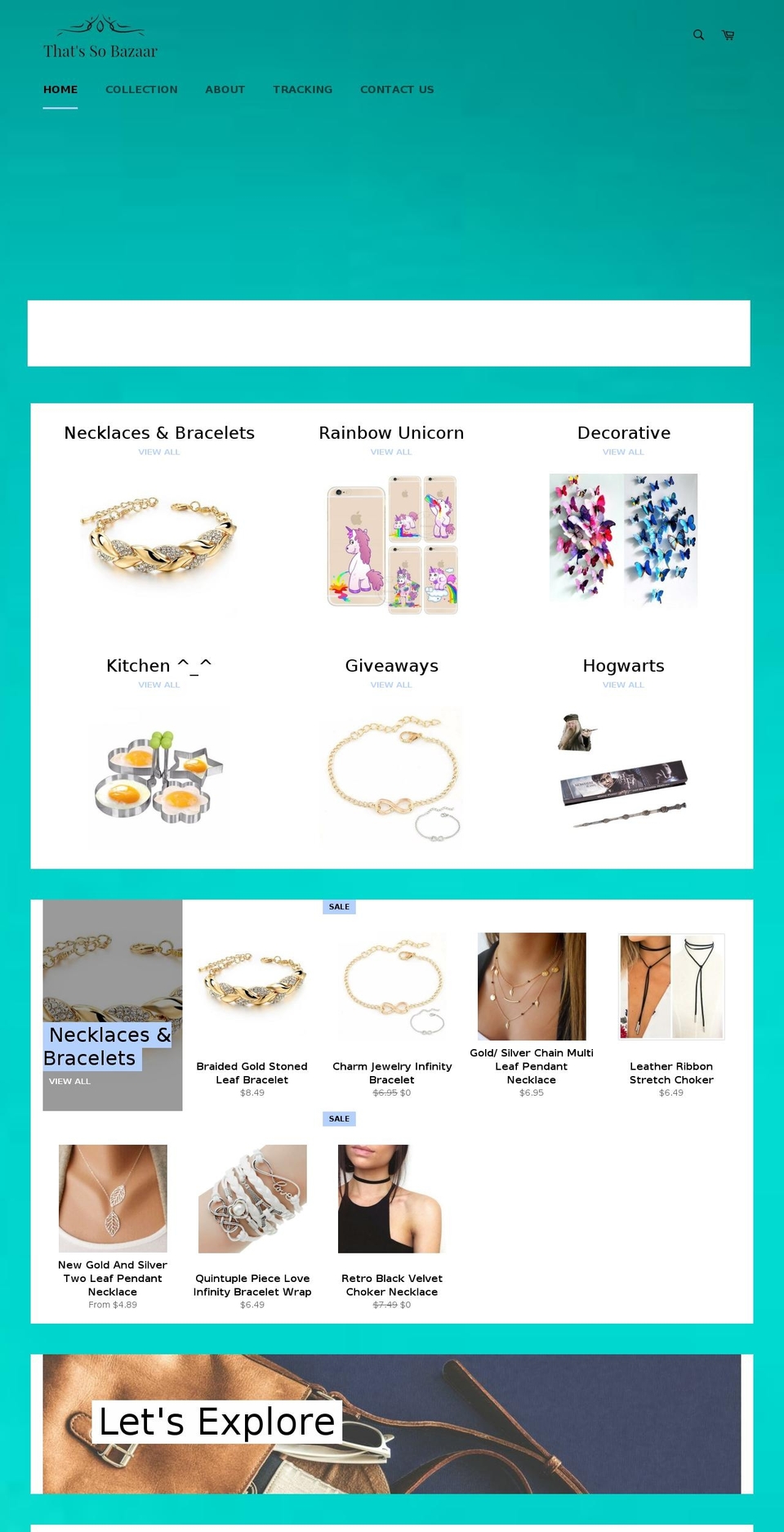thatssobazaar.com — Shopify storefront screenshot