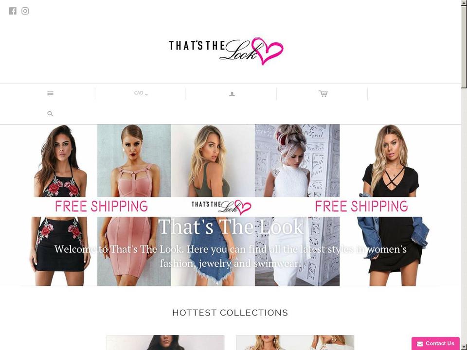thatsthelook.com — Shopify storefront screenshot
