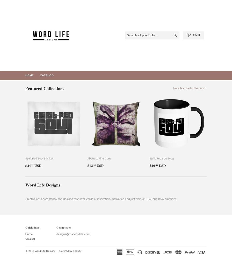 thatwordlife.com — Shopify storefront screenshot