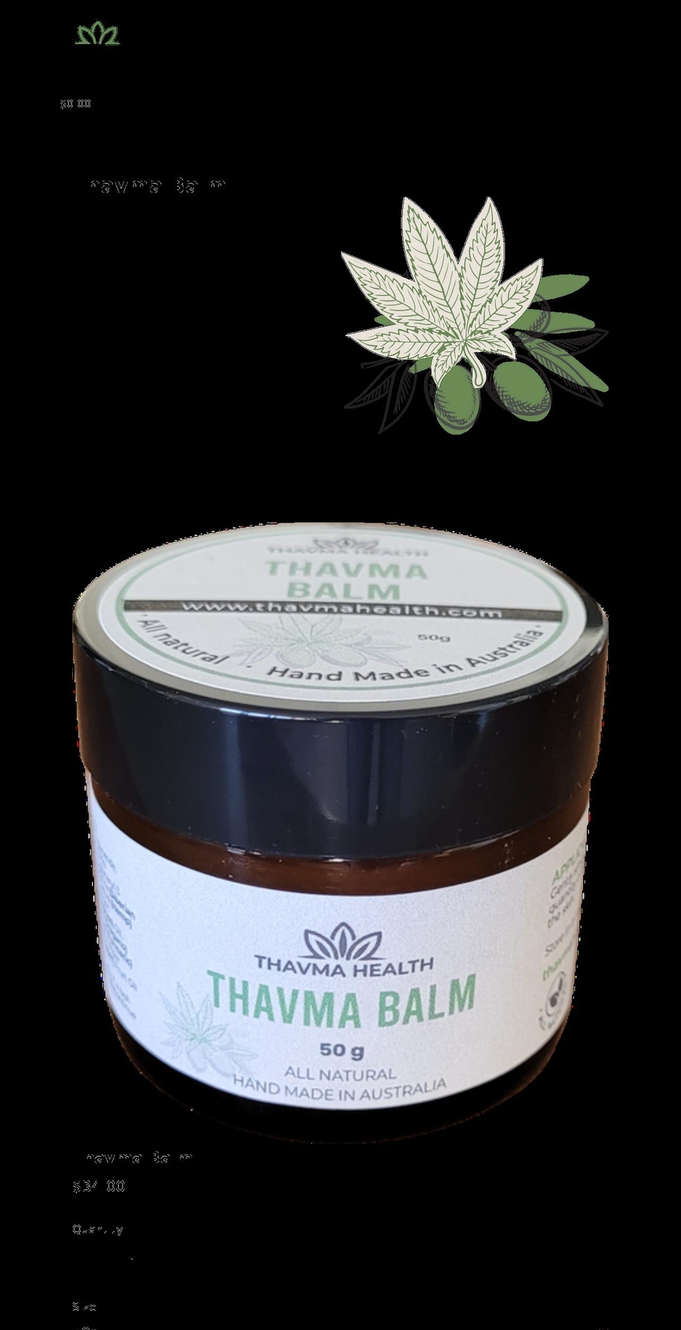 thavmahealth.com shopify website screenshot