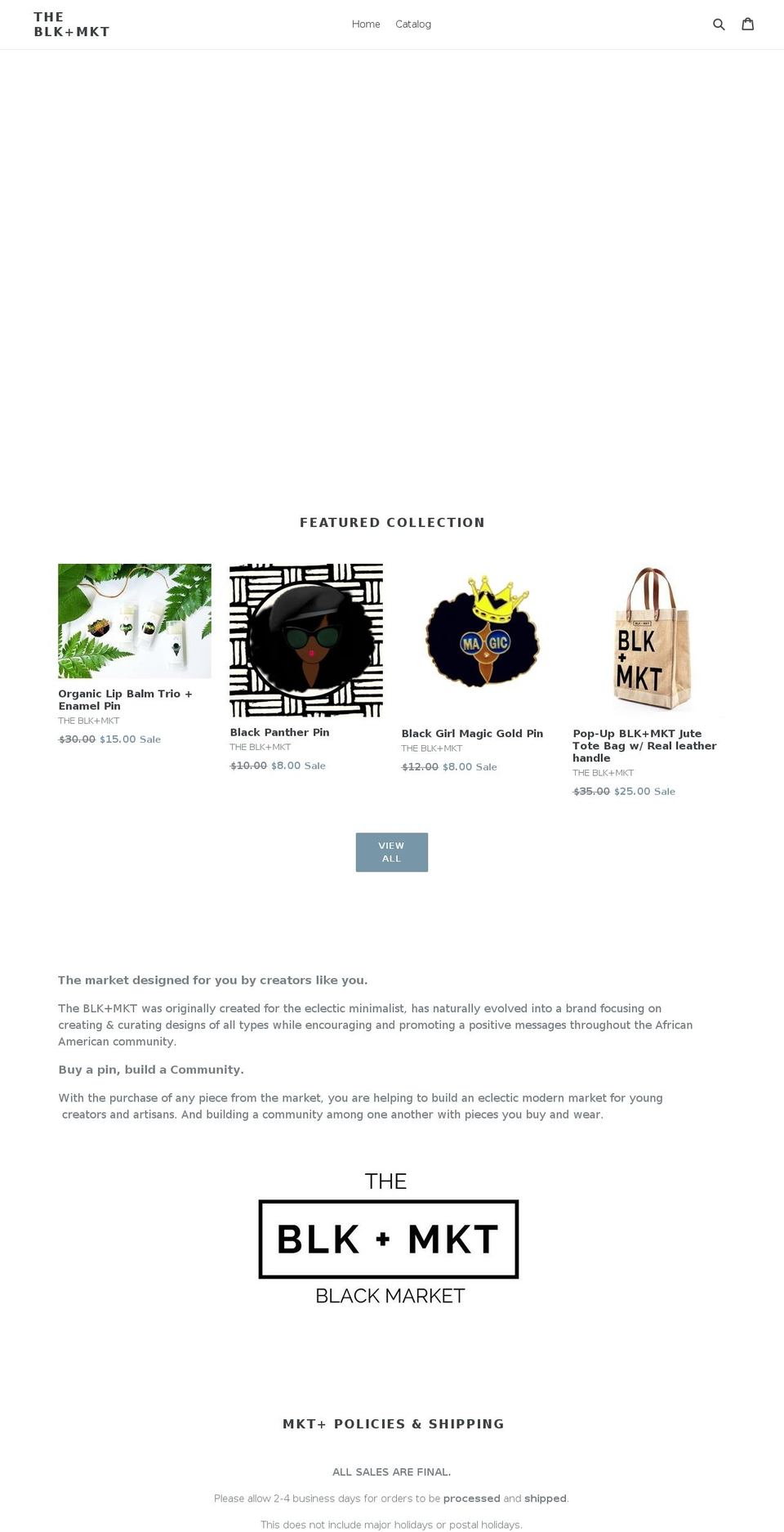 thblkmkt.com — Shopify storefront screenshot