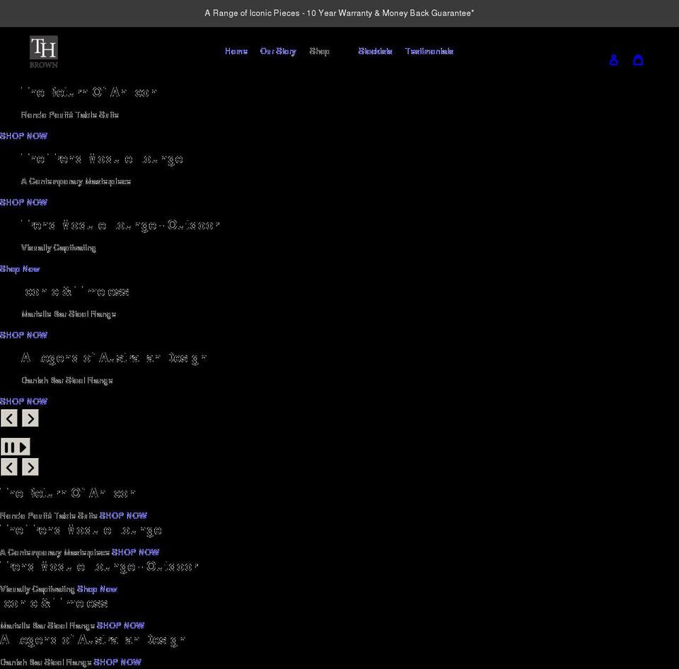thbrown.com.au shopify website screenshot