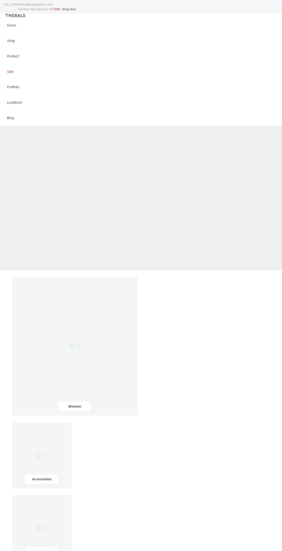 thdeals.com shopify website screenshot
