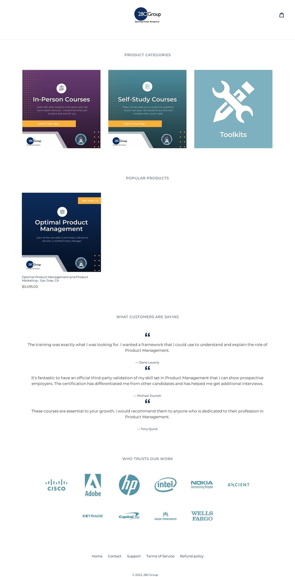 the-280-group.myshopify.com shopify website screenshot