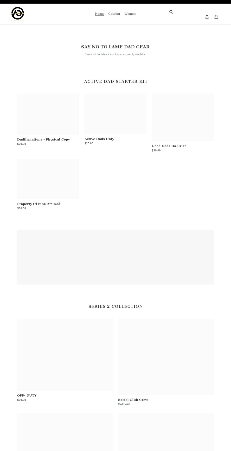 the-active-dad-brand.myshopify.com shopify website screenshot