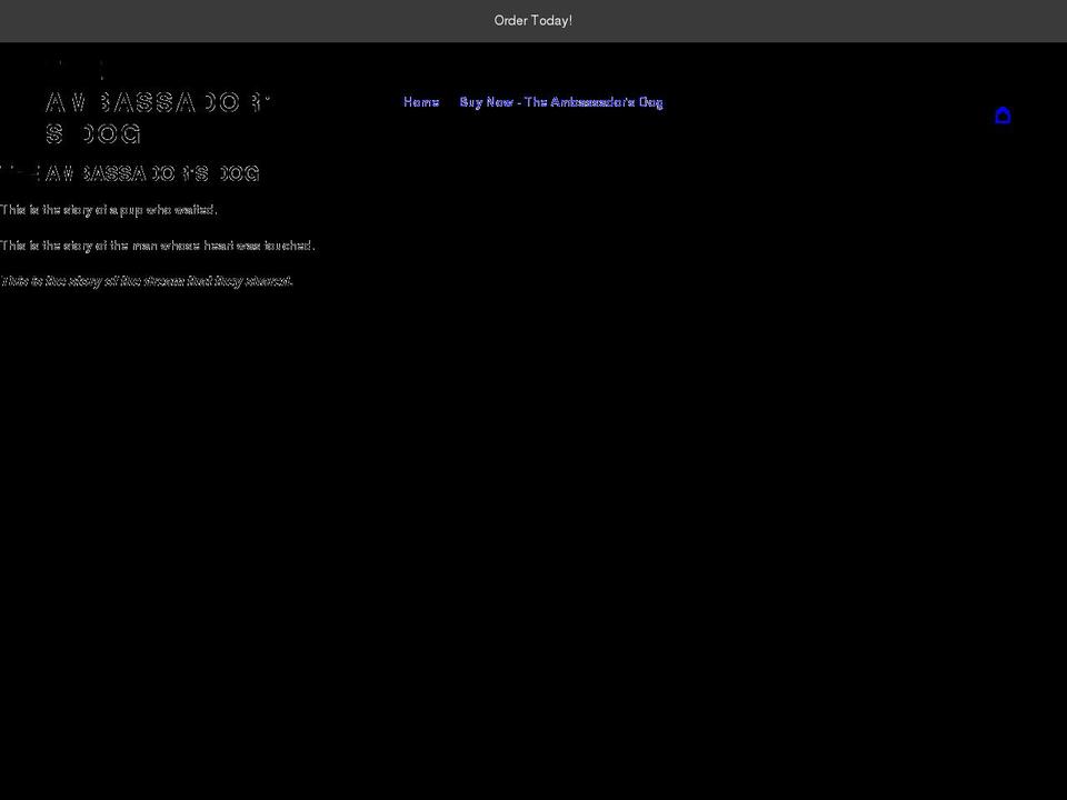 the-ambassadors-dog.myshopify.com shopify website screenshot