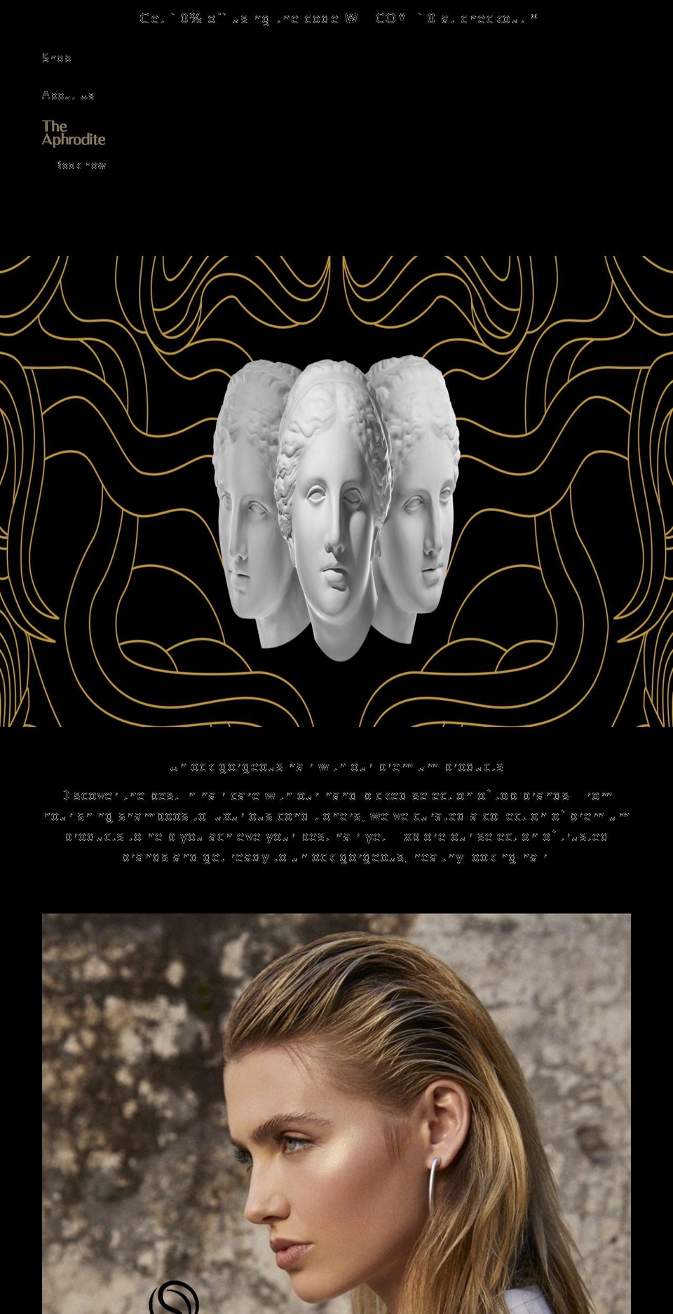 the-aphrodite.com shopify website screenshot