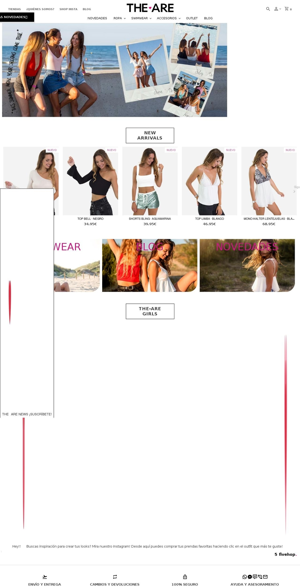 the-are.com — Shopify storefront screenshot