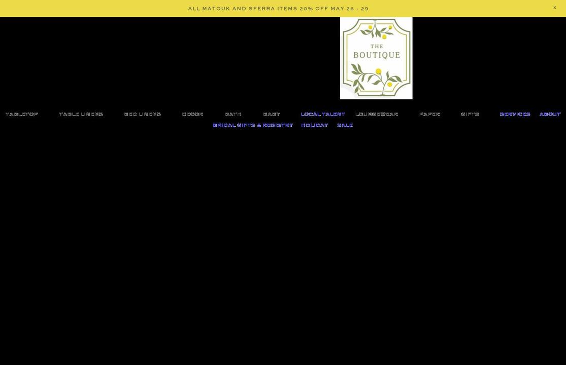 the-boutique-charleston.myshopify.com shopify website screenshot