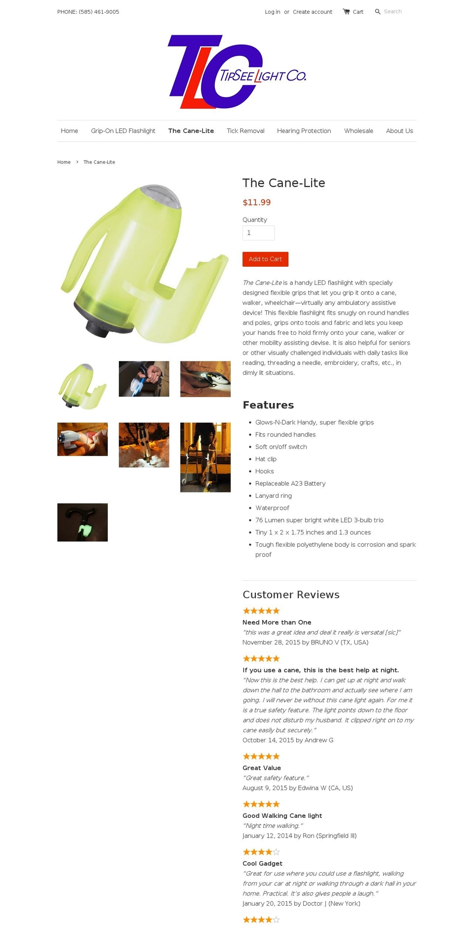 the-cane-lite.com shopify website screenshot