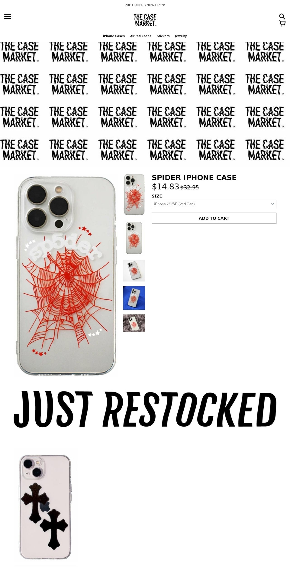 the-casemarket.com shopify website screenshot