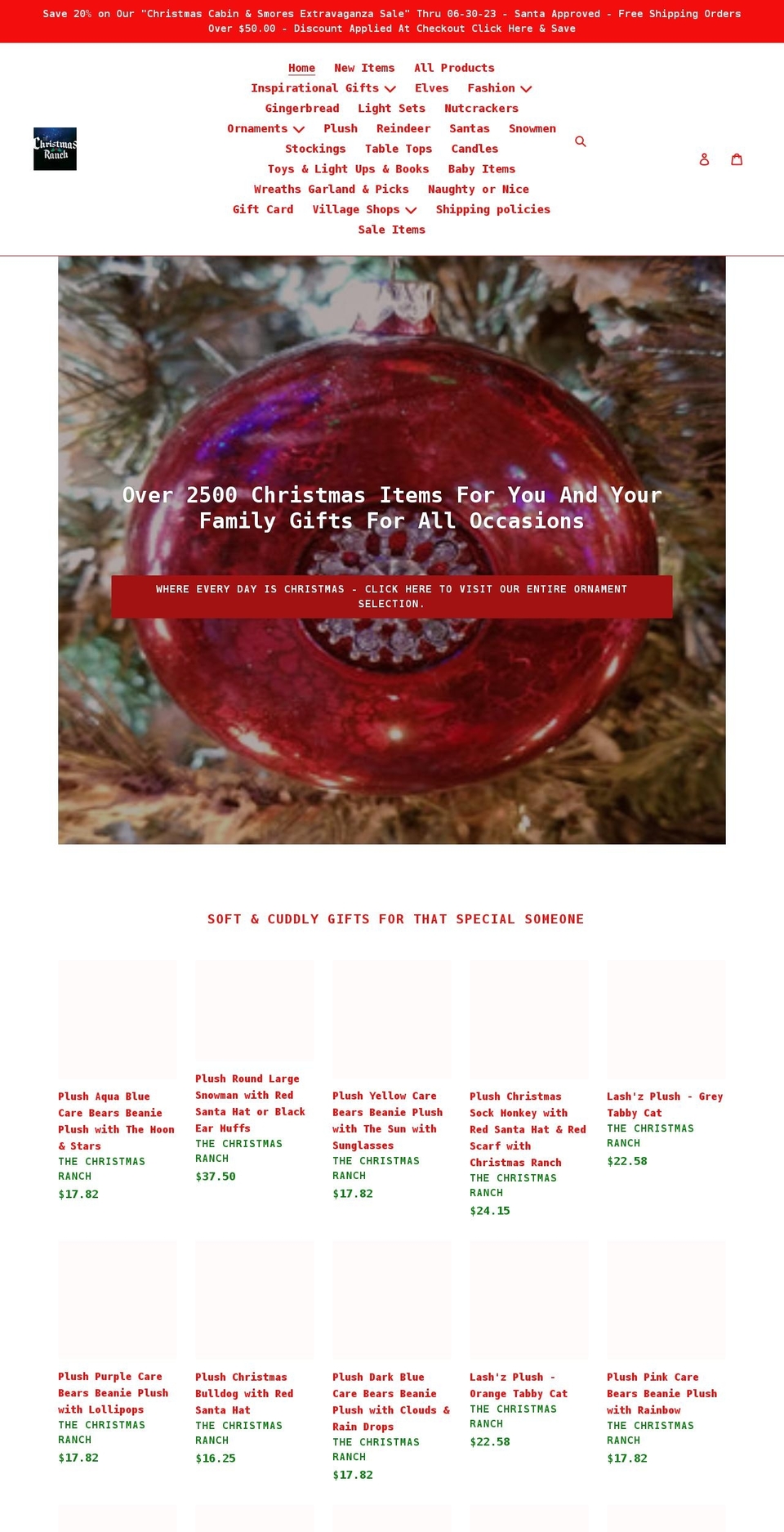 the-christmas-ranch.myshopify.com shopify website screenshot