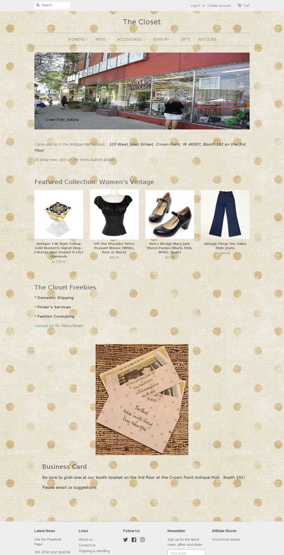 the-closet.net shopify website screenshot