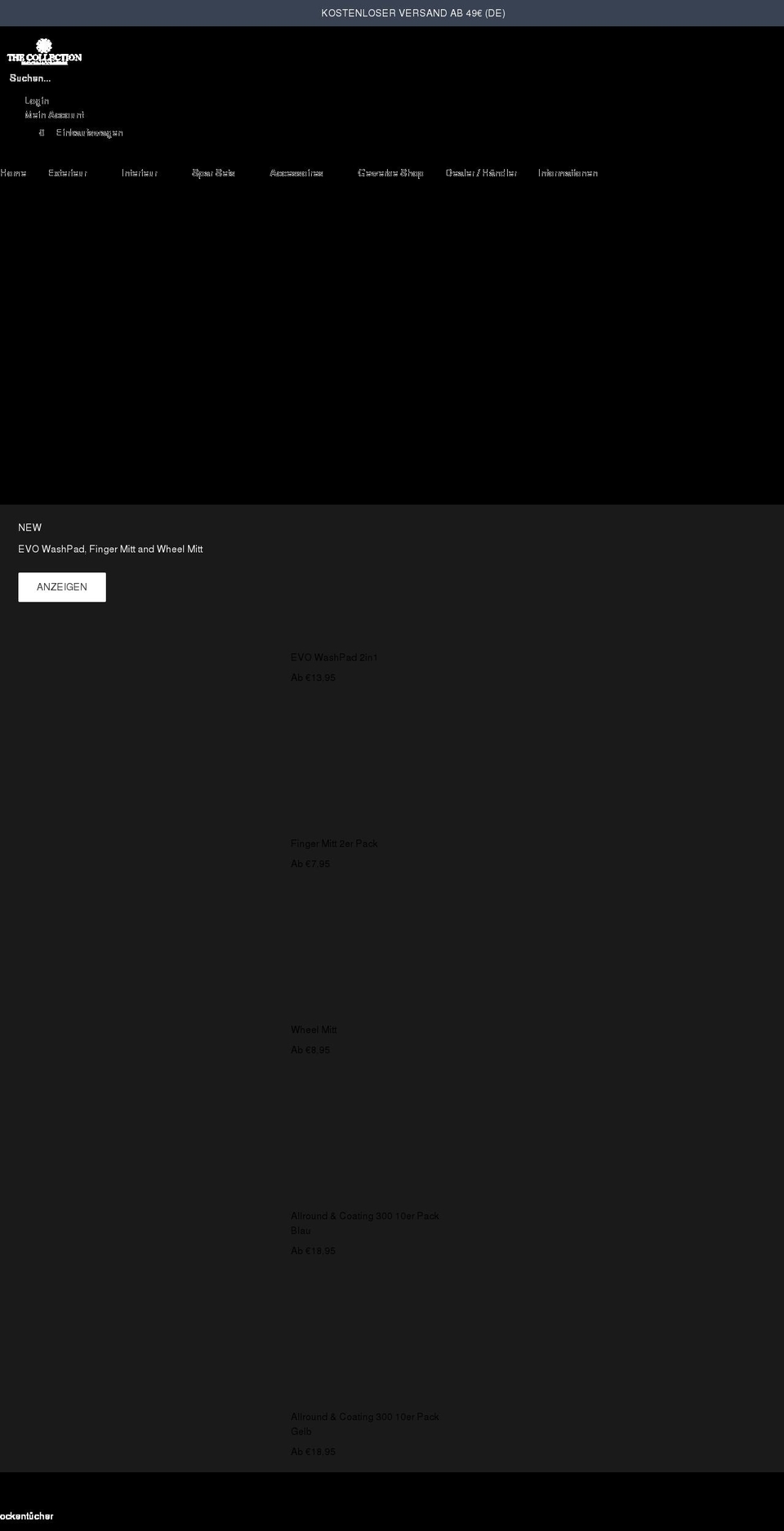 the-collection.de shopify website screenshot