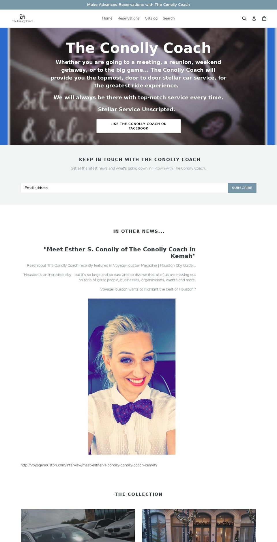 the-conolly-coach.com — Shopify storefront screenshot