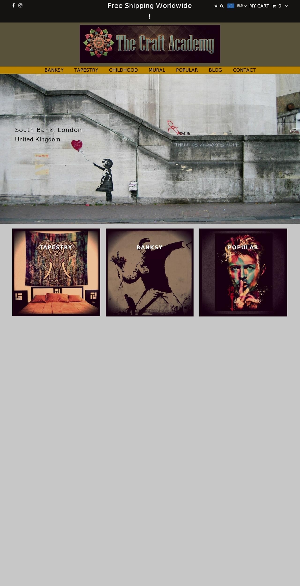the-craft-academy.com — Shopify storefront screenshot