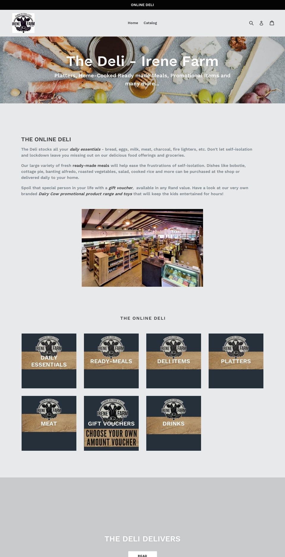 the-deli-irene-farm.myshopify.com shopify website screenshot