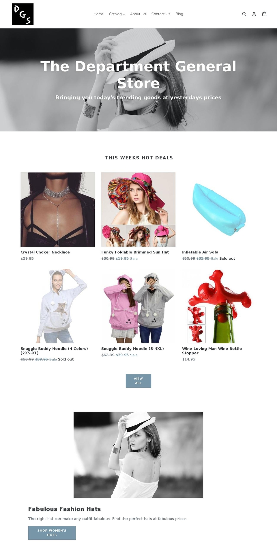 the-department-general-store.com — Shopify storefront screenshot