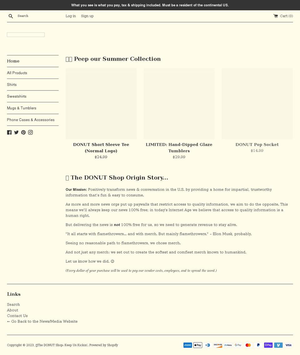 the-donut-shop-keep-us-kickin.myshopify.com shopify website screenshot