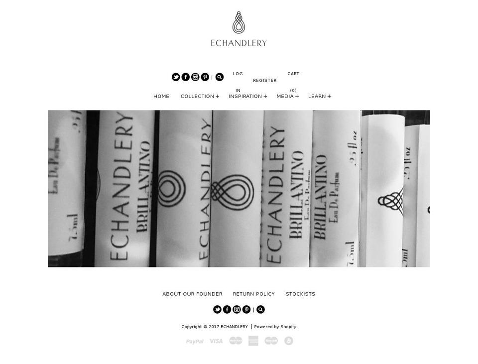 the-echandlery.com shopify website screenshot
