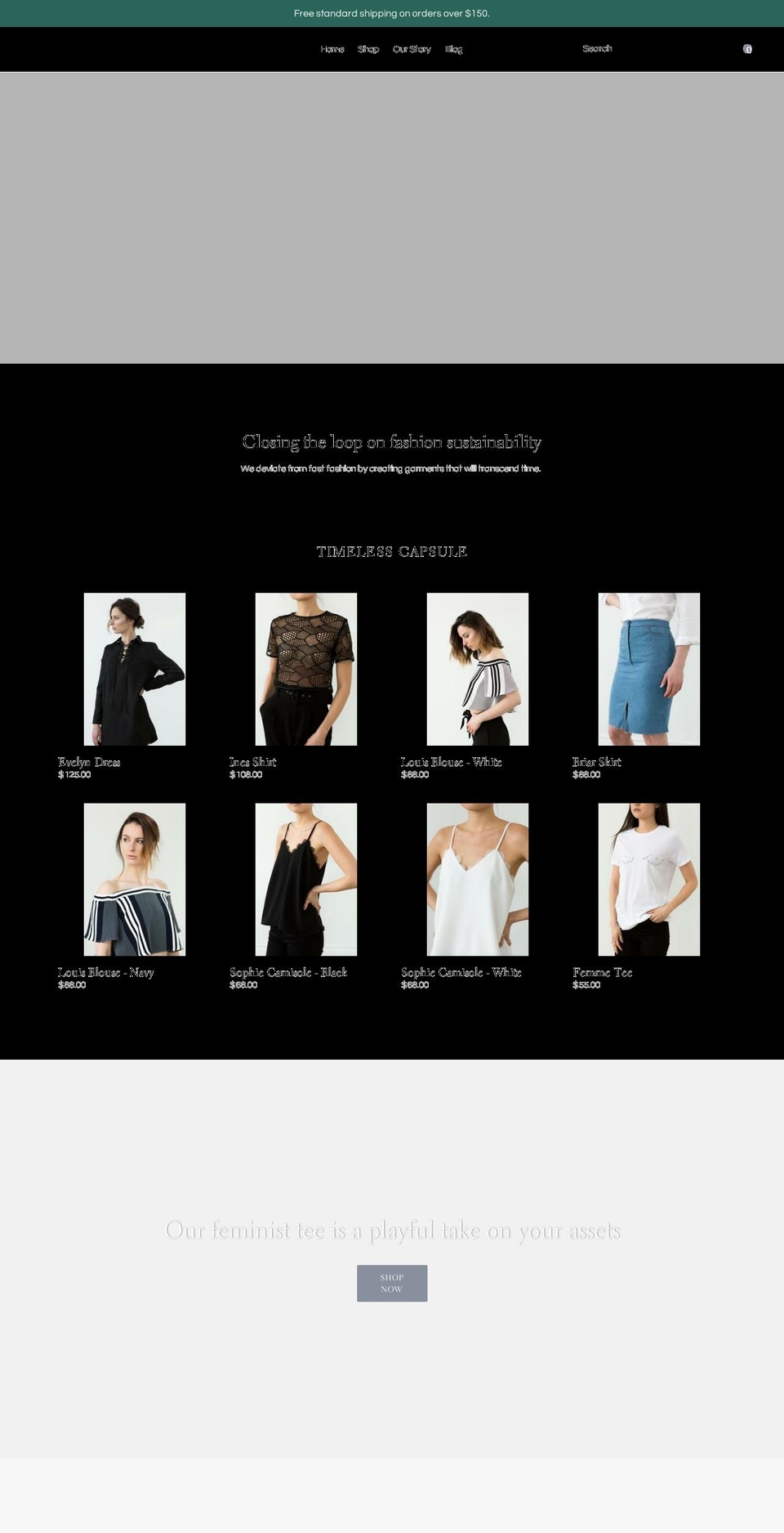 the-ethereal.com — Shopify storefront screenshot