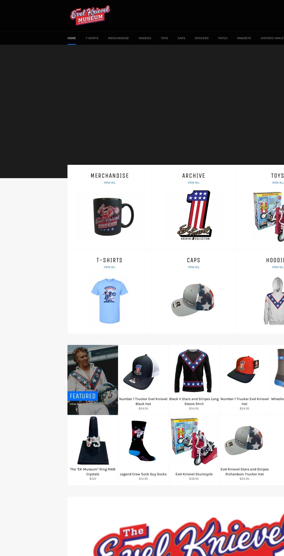 the-evel-knievel-museum.myshopify.com shopify website screenshot