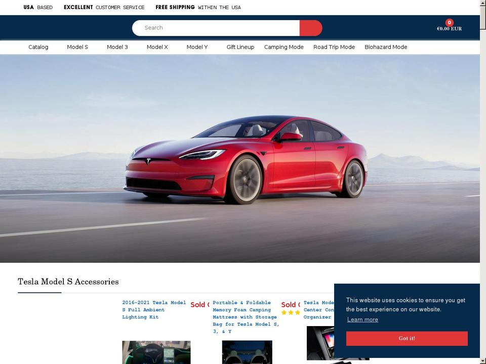 the-evshop.com shopify website screenshot