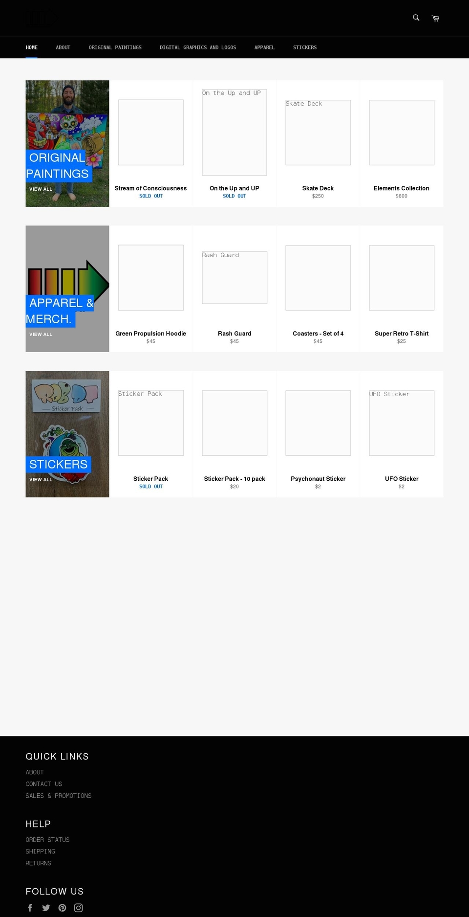 the-expansion-chamber.myshopify.com shopify website screenshot