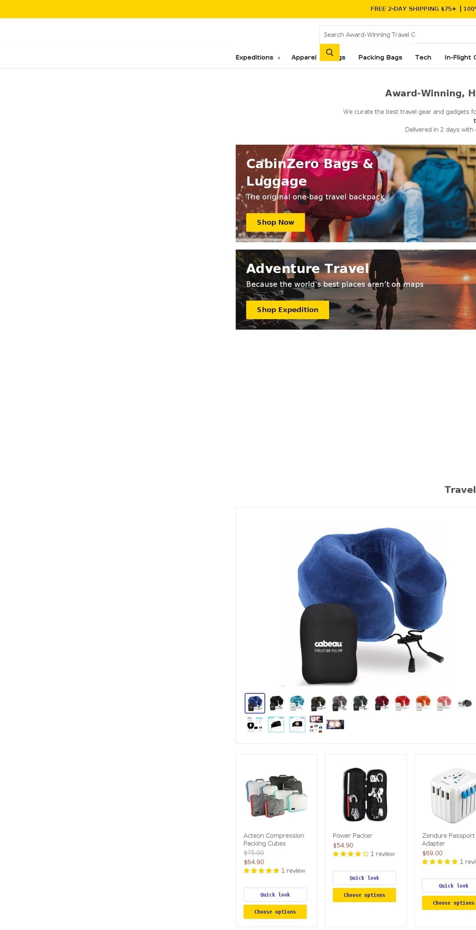 the-expedition.com — Shopify storefront screenshot