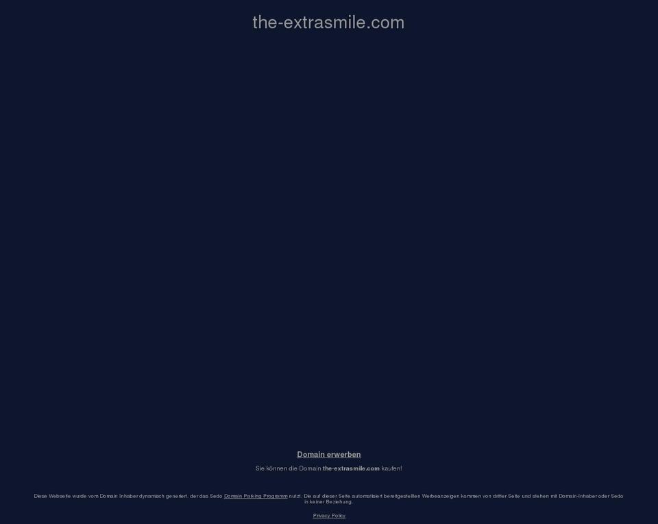 the-extrasmile.com — Shopify storefront screenshot