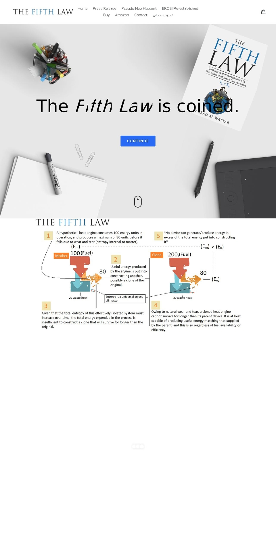 the-fifth-law.com — Shopify storefront screenshot