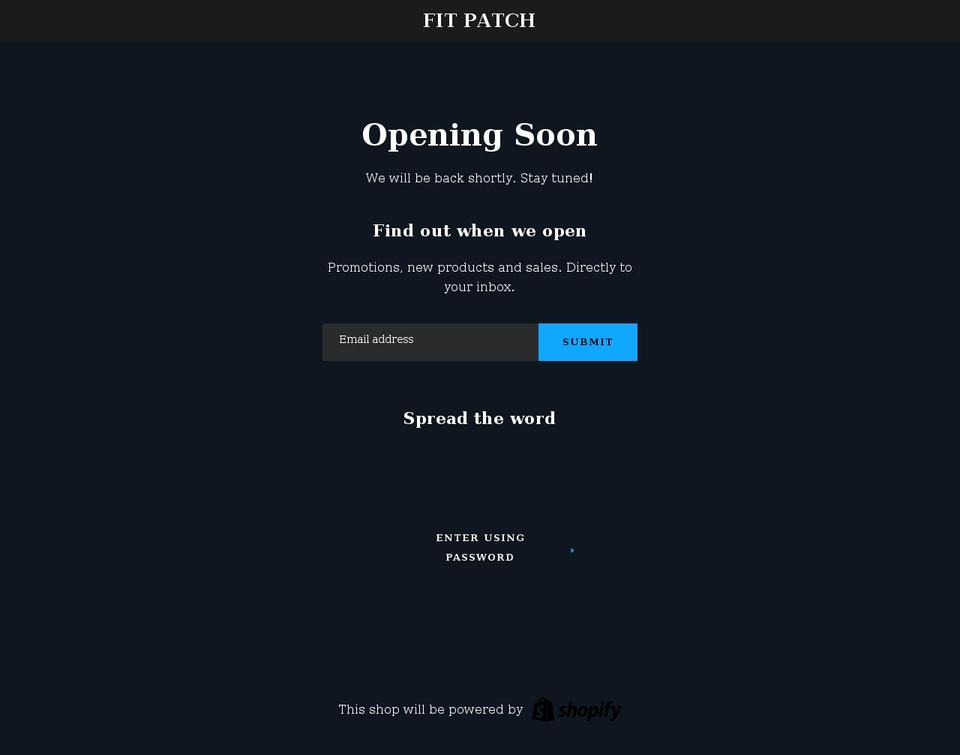the-fit-patch.myshopify.com shopify website screenshot