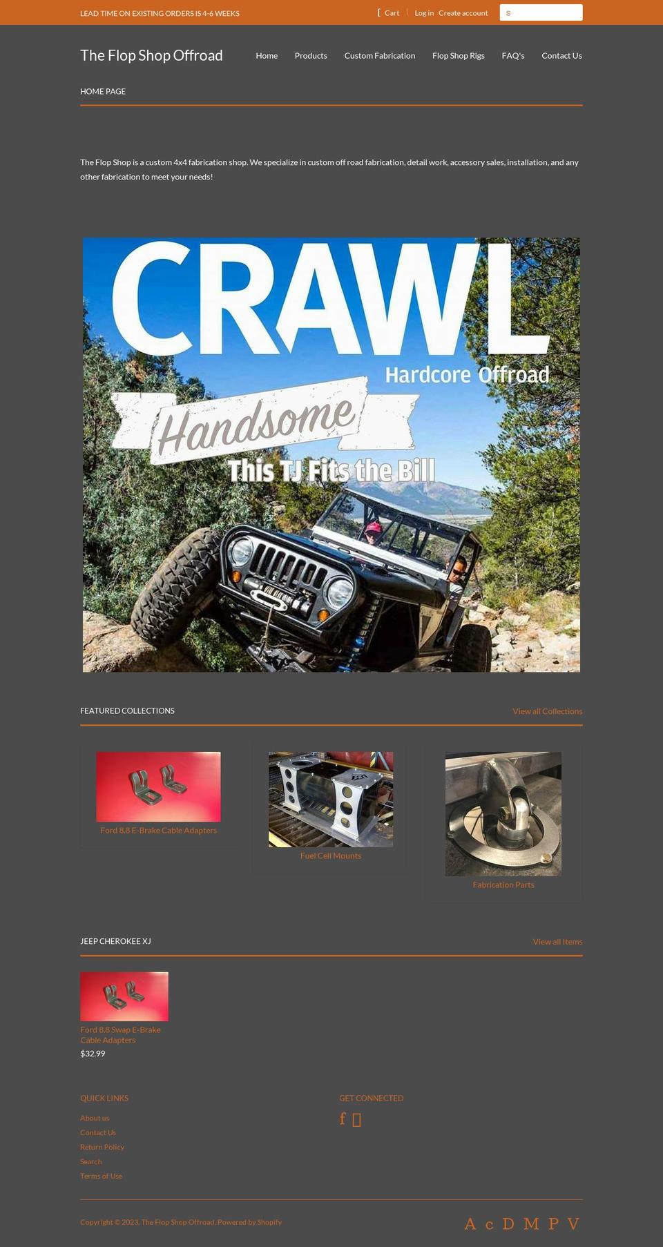 Classic with Installments message Shopify theme site example the-flop-shop-offroad.myshopify.com