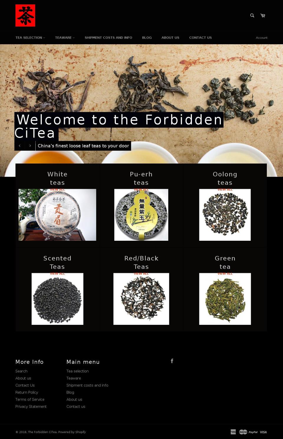 the-forbidden-citea.com shopify website screenshot