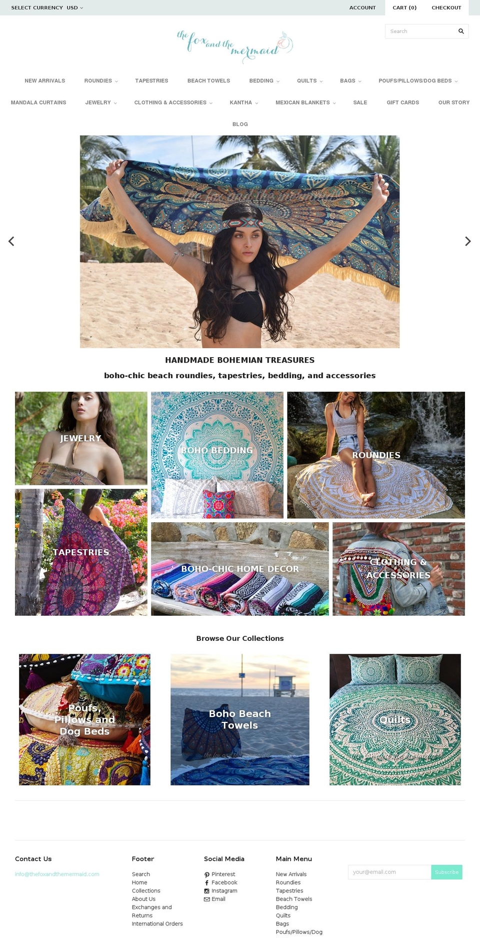 Icon Shopify theme site example the-fox-and-the-mermaid.myshopify.com