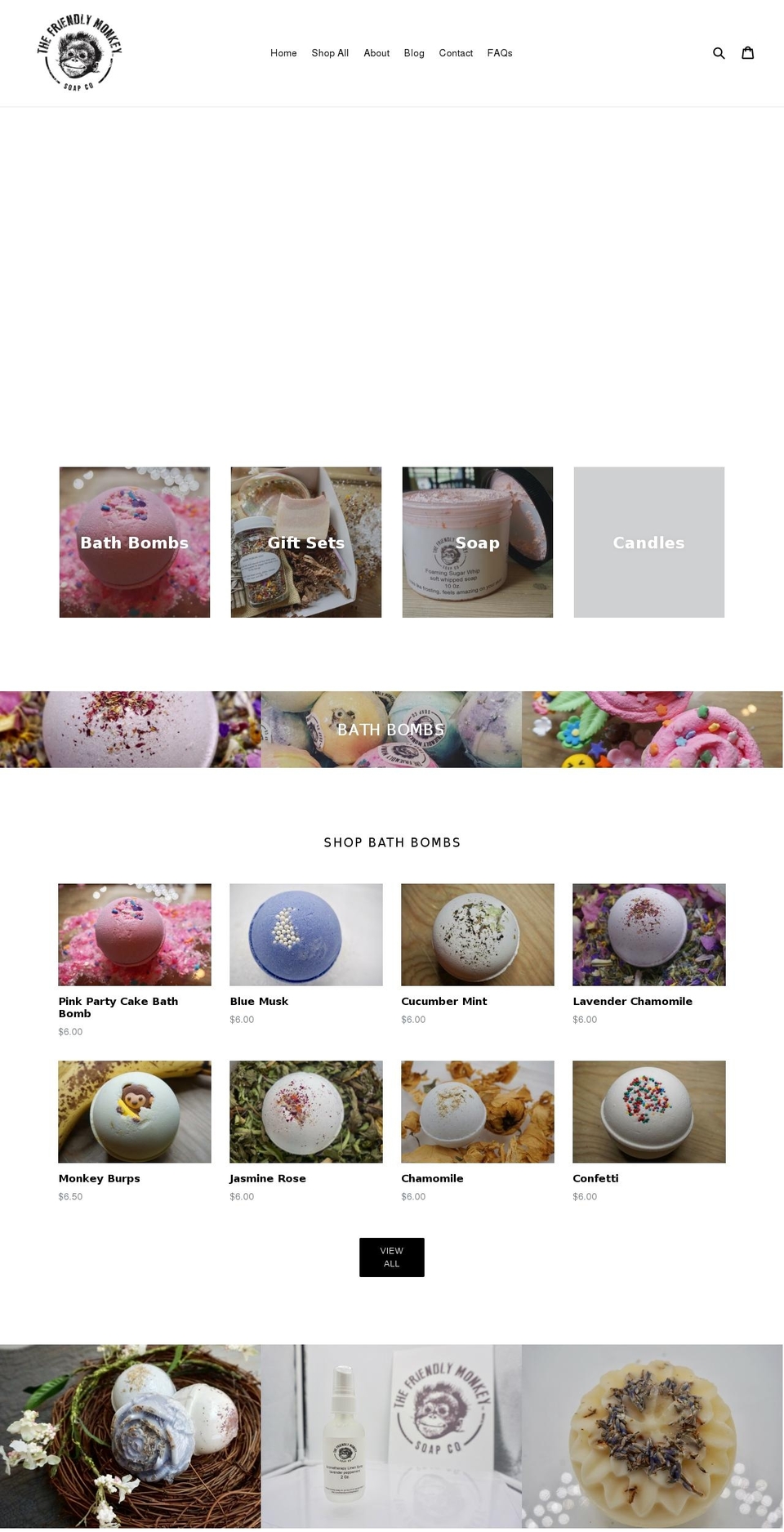 the-friendly-monkey-soap-co.myshopify.com shopify website screenshot
