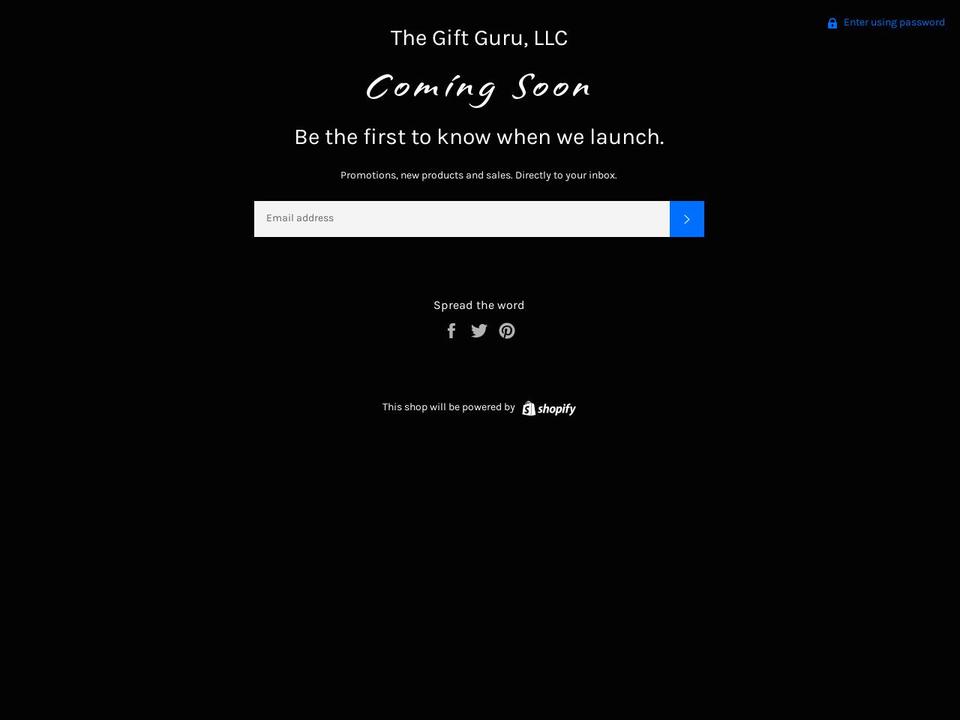 the-gift-guru.com — Shopify storefront screenshot