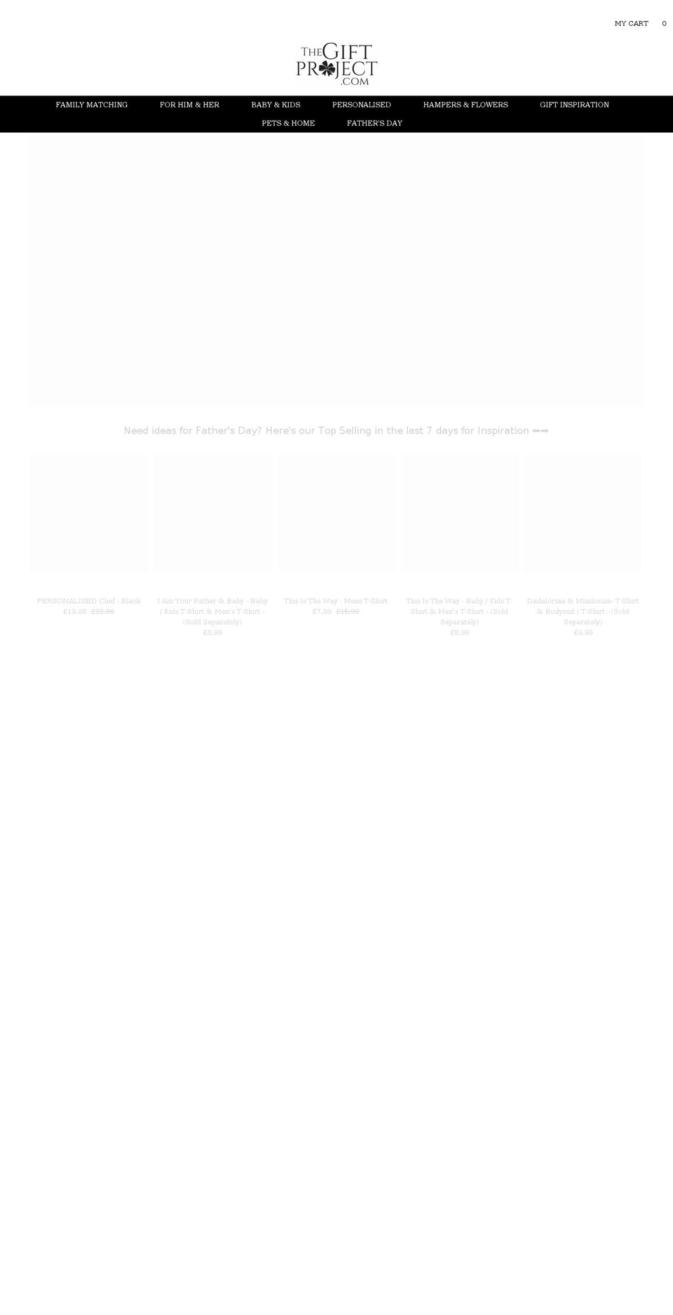 the-gift-project.com shopify website screenshot