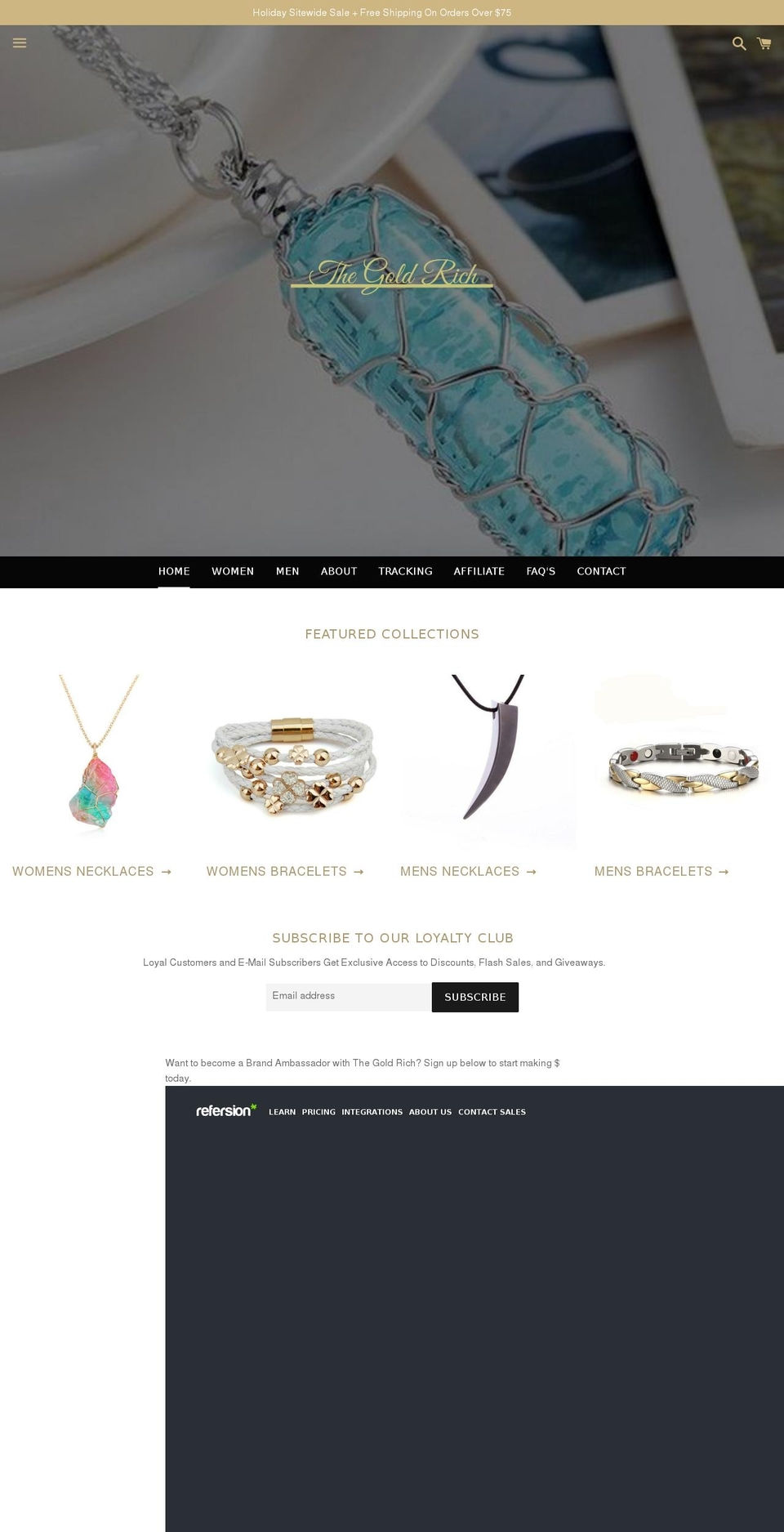 the-gold-rich.myshopify.com shopify website screenshot