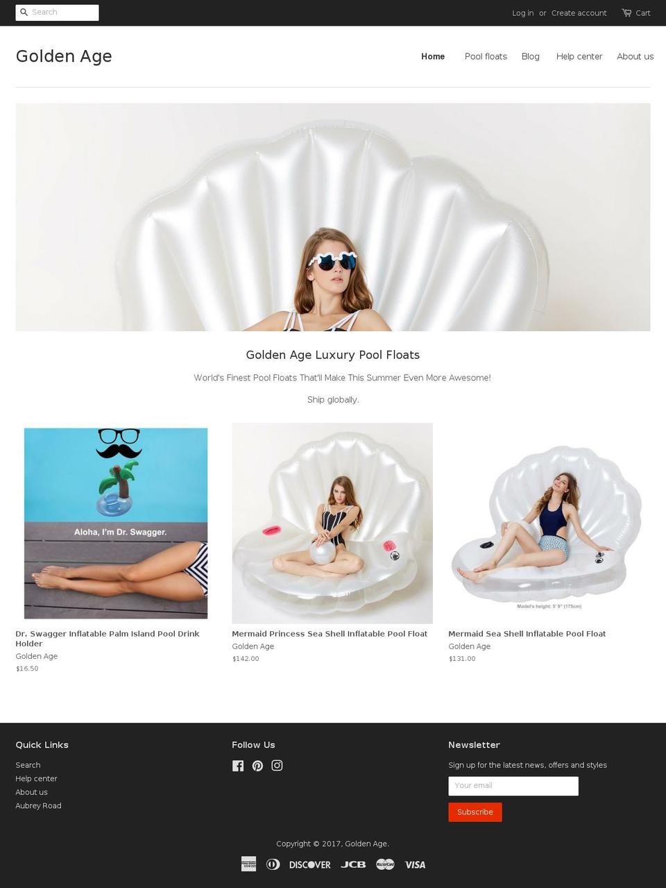 the-golden-age.com shopify website screenshot