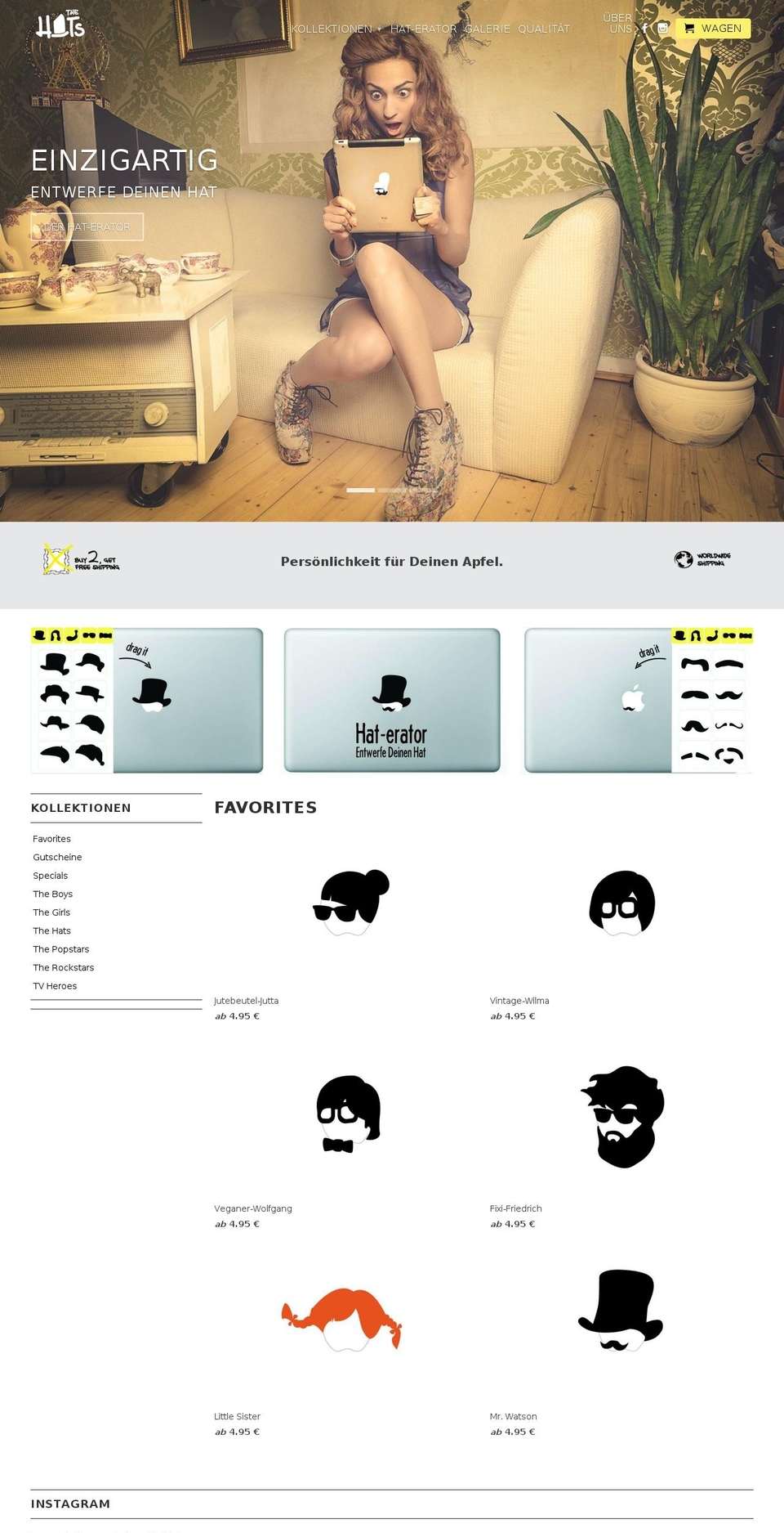 the-hats.com shopify website screenshot